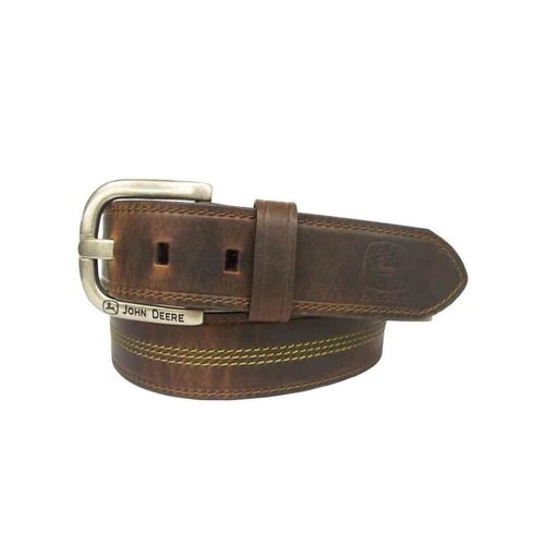 Men's Brown Belt with John Deere Logo - 36