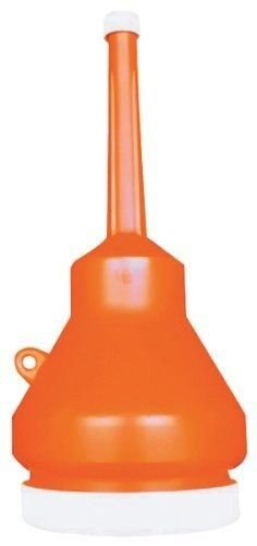 1-Pint Orange Double Capped Funnel