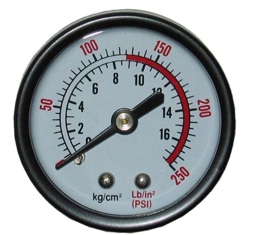 250 PSI 1.5" Face With 1/4" Back Connect Pressure Gauge