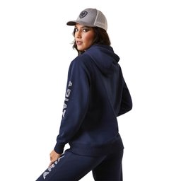 Women's Logo Pullover Hoodie in Navy Eclipse