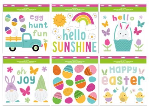 Easter Gel Window Cling 11.5" x 12"