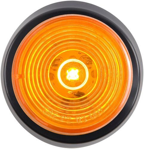 LED 2" Round Clearance/Side Marker Light Kits With Light And Grommet - Pack of 4