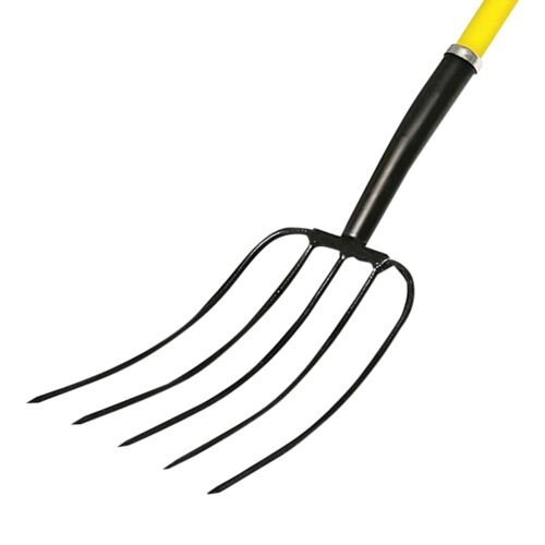 Tru Pro Fiberglass Handle 5 Tine Manure Fork