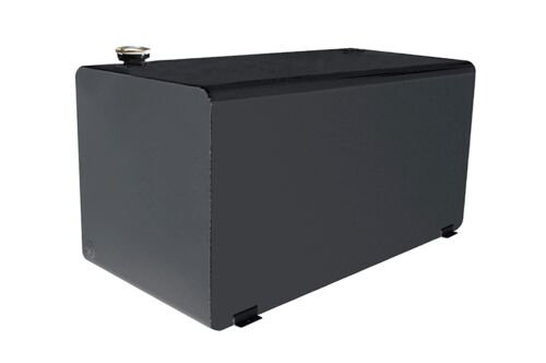 106 Gallon Rectangle Transfer Tank in Black Steel