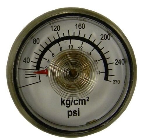 270 PSI 1/5" Face With 1/8" Back Connect Pressure Gauge