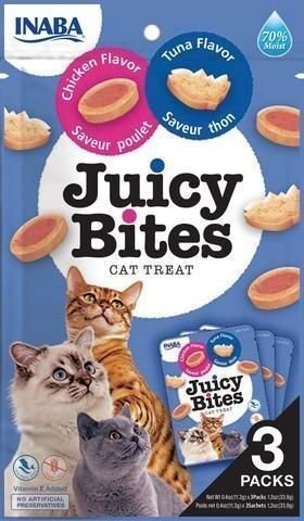 Juicy Bites Chicken & Tuna Cat Treats - 3 Pack