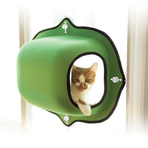 Green EZ Mount Window Pod Kitty Sill - 27 x 20