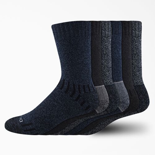 Trekker Outdoor Socks in Gray/Navy - 6pk