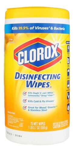 Lemon Fresh Disinfecting Wipes - 75 Count