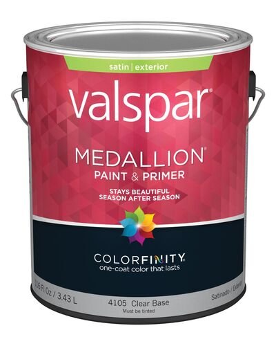 Medallion Satin Finish Exterior Clear Base - 1 Gallon