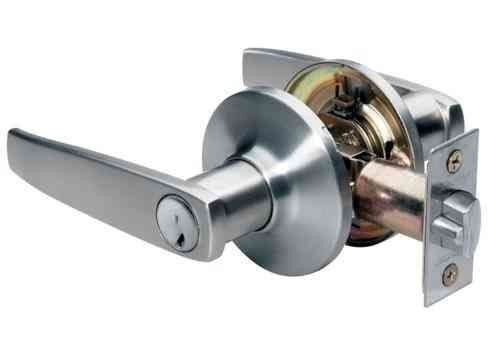 Straight Lever Style Keyed Entry Door Lock