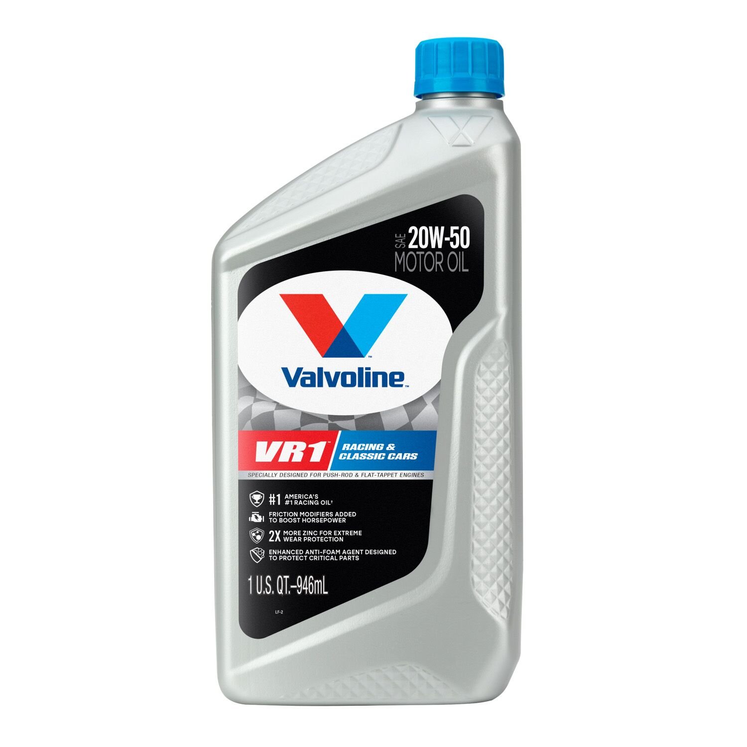 20W-50 VR1 High Performance High Zinc Motor Oil - 1 Quart