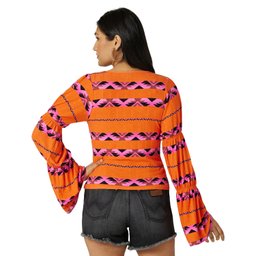 Women's Square Neck Long Sleeve Shirt