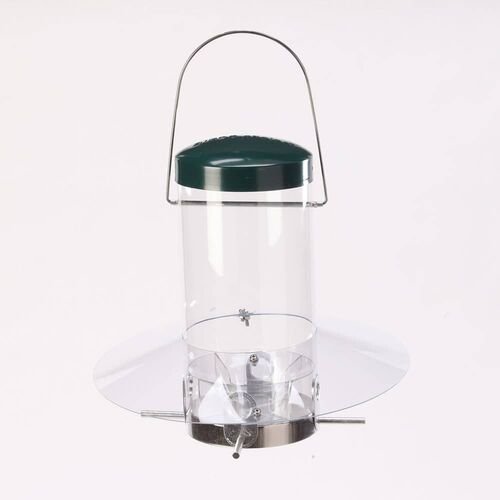 12" Hanging Bird Feeder with Baffle Weather Guard