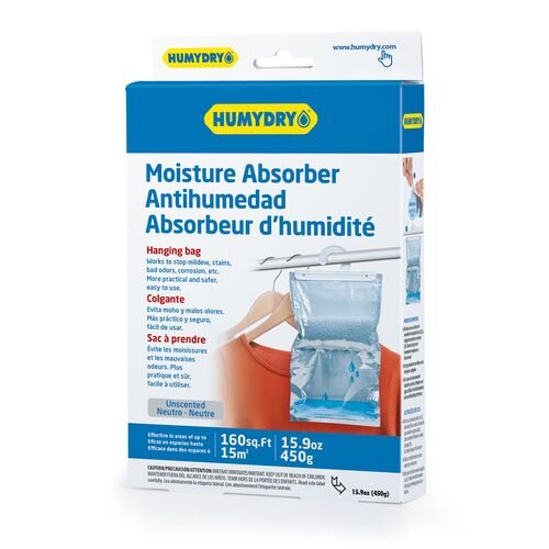 Moisture Absorber Hanging Bag 15.9 Oz - Unscented