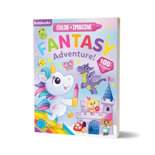 Color & Imagine: Fantasy Adventure Book