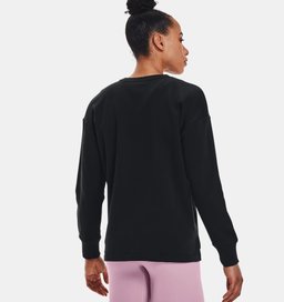 Women's UA Rival Fleece Oversized Crew Long Sleeve Top