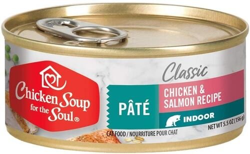 Classic Indoor Cat Wet Food - Chicken & Salmon Recipe - 5.5 oz