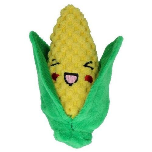 Tiny Tots Foodies Corn Plush Dog Toys