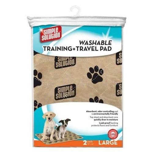 2 Pack Reusable Dog Washable Training and Travel Pads