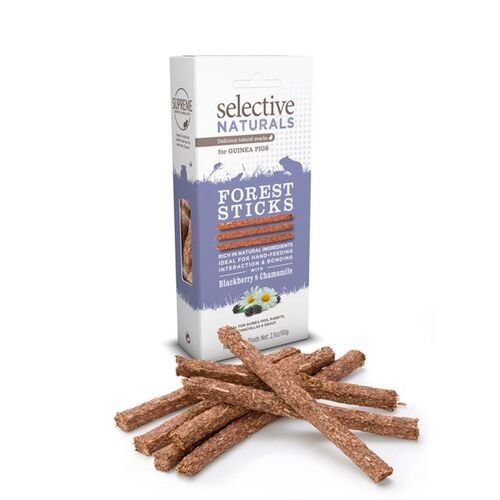 2.1 oz Selective Naturals Forest Sticks for Guinea Pigs with Blackberry & Chamomile