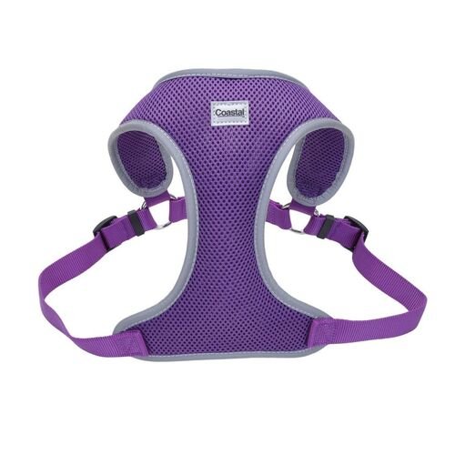 Comfort Soft Reflective Wrap Adjustable Dog Harness in Purple - L