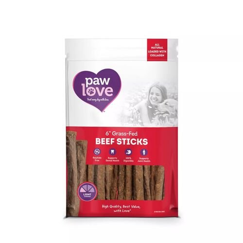 6" Collagen Beef Sticks Dog Treats 20-Count