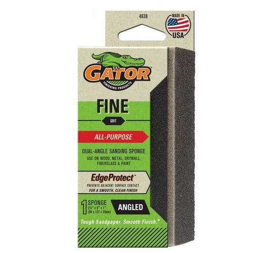 All-Purpose Dual-Angle Sanding Sponge - Fine