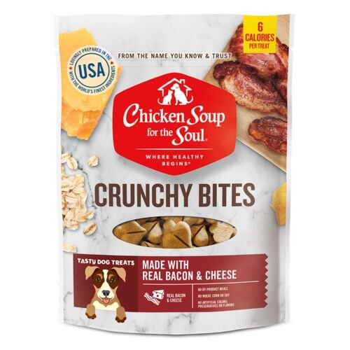 Dog Treats - Bacon & Cheese Crunchy Bites - 12 oz