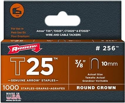 Round Crown Staples for T25