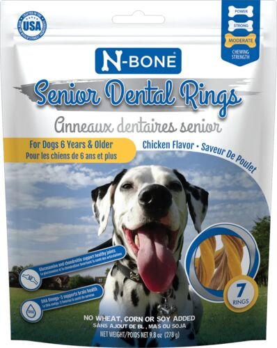 N-Bone Senior Dental Rings Chicken Flavor 7-Count