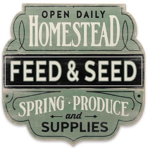 Homestead Feed & Seed Wood Wall Decor