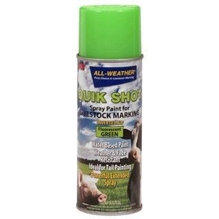 Quik Shot Livestock Marking in Fluorescent Green - 16 oz Spray