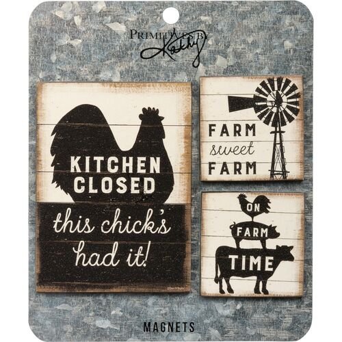 Rustic Farm Sweet Farm Magnet Set