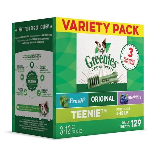 Variety Teenie Dental Dog Treats - 130 Count