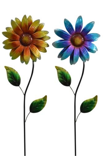 Assorted Spin Flower Garden Stake