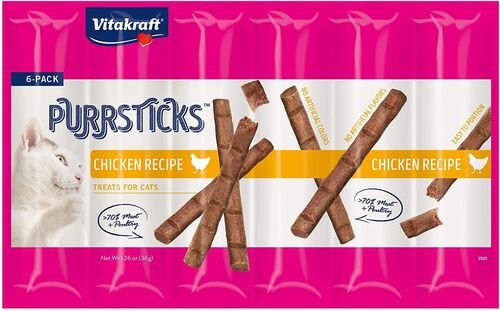 PurrSticks Chicken Treats for Cats 1.26 oz - 6 Pack