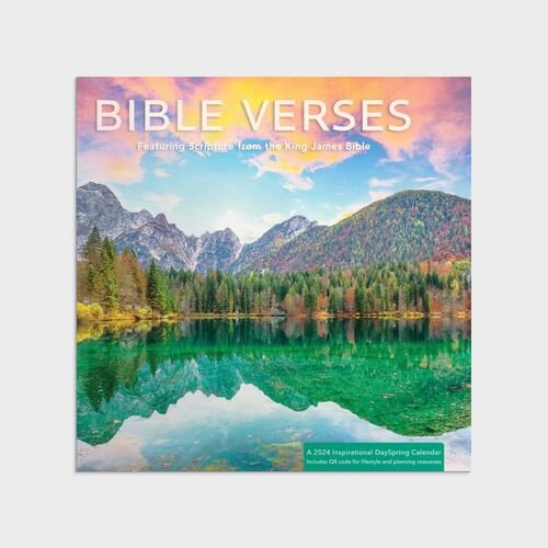 2024 Bible Verses Lake Wall Calendar