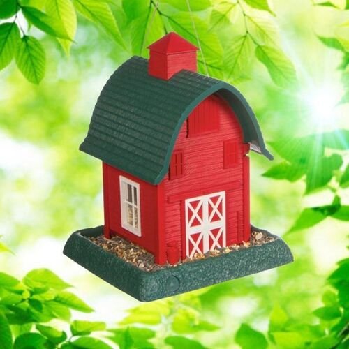 Red Barn Bird Feeder