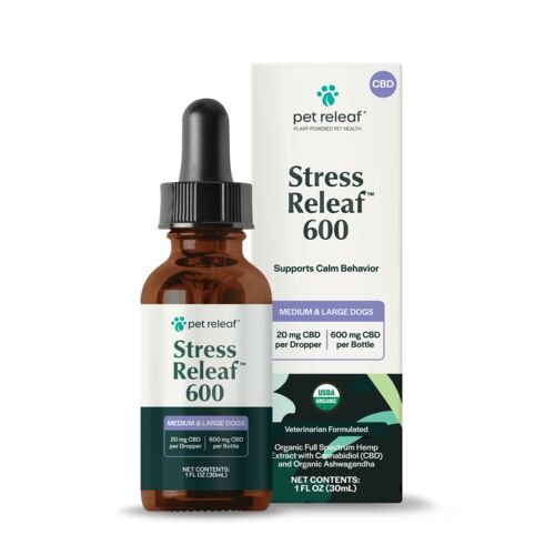 Stress Releaf 600mg CBD Oil for Medium & Large Dogs