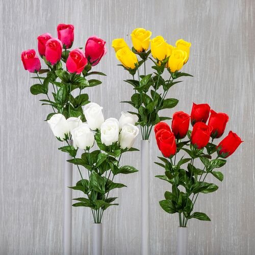 Assorted 18.5" Memorial Rose Bud Bush