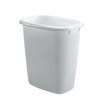 White Vanity 6 Qt Wastebasket