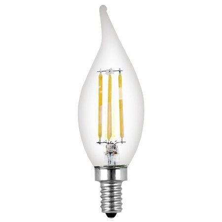 40-Watt Equivalent CA10 Candelabra Dimmable Filament CEC Clear Glass Chandelier LED Light Bulb