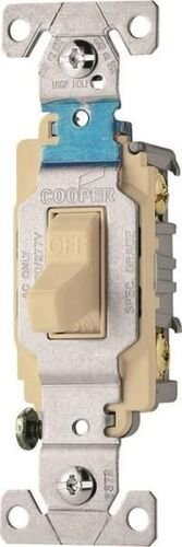 120/277 VAC, 15 A, 1 P Compact Grade Switch Ivory