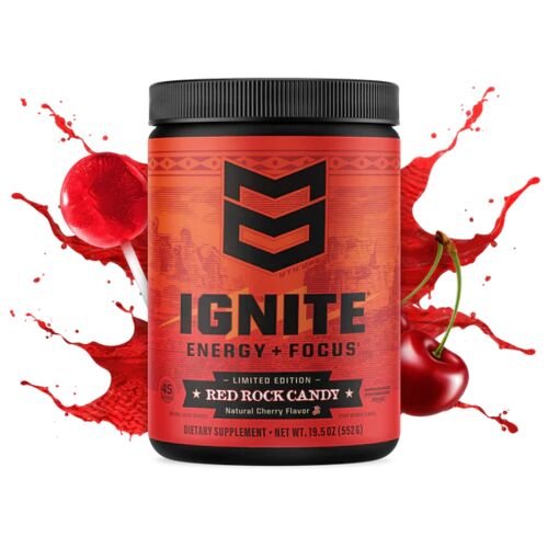 Ignite Energy & Focus Supplement in Red Rock Candy