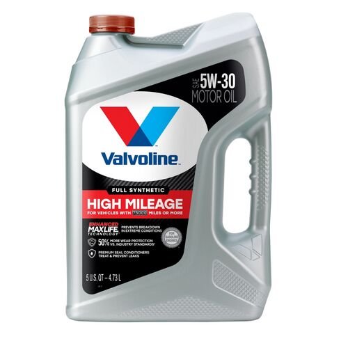 5W-30 Full Synthetic High Mileage with Maxlife Techonology Motor Oil - 5 Quart