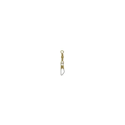 Barrel Fishing Swivel W/Safety Snap Brass Pack Of 7 Size 10