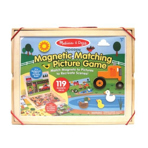 Wooden Magnetic Matching Picture Game