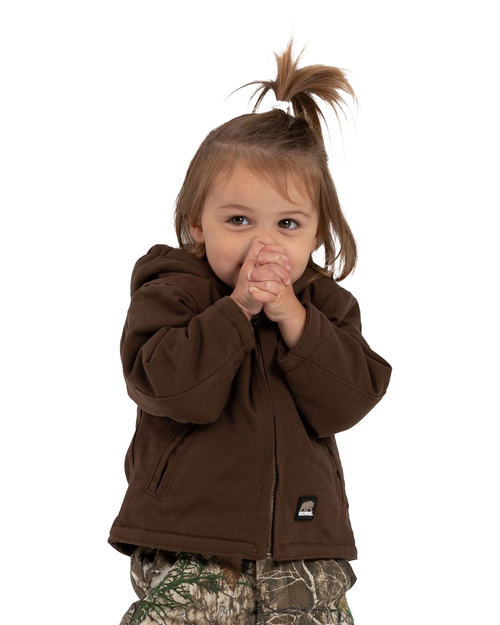 Infant Boys' Washed Hooded Coat