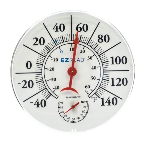 8 Dial Thermometer & Hygrometer Combo